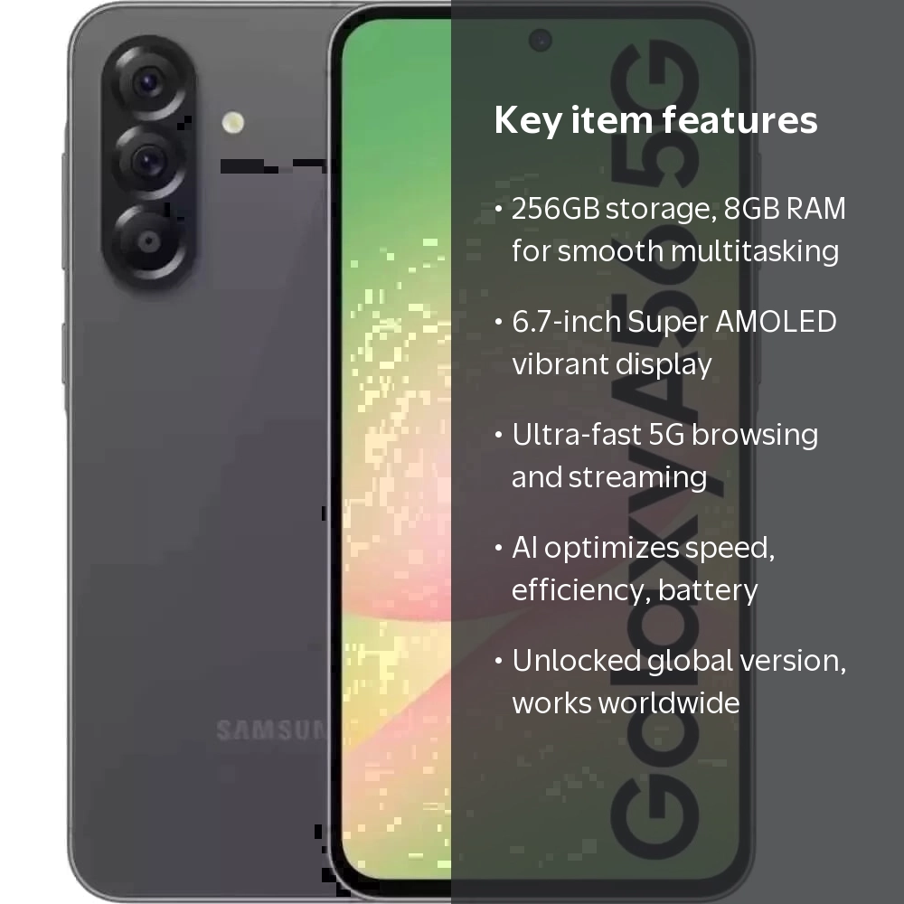 Samsung Galaxy A56 5G AI, 256GB+8GB RAM, Android Smartphone