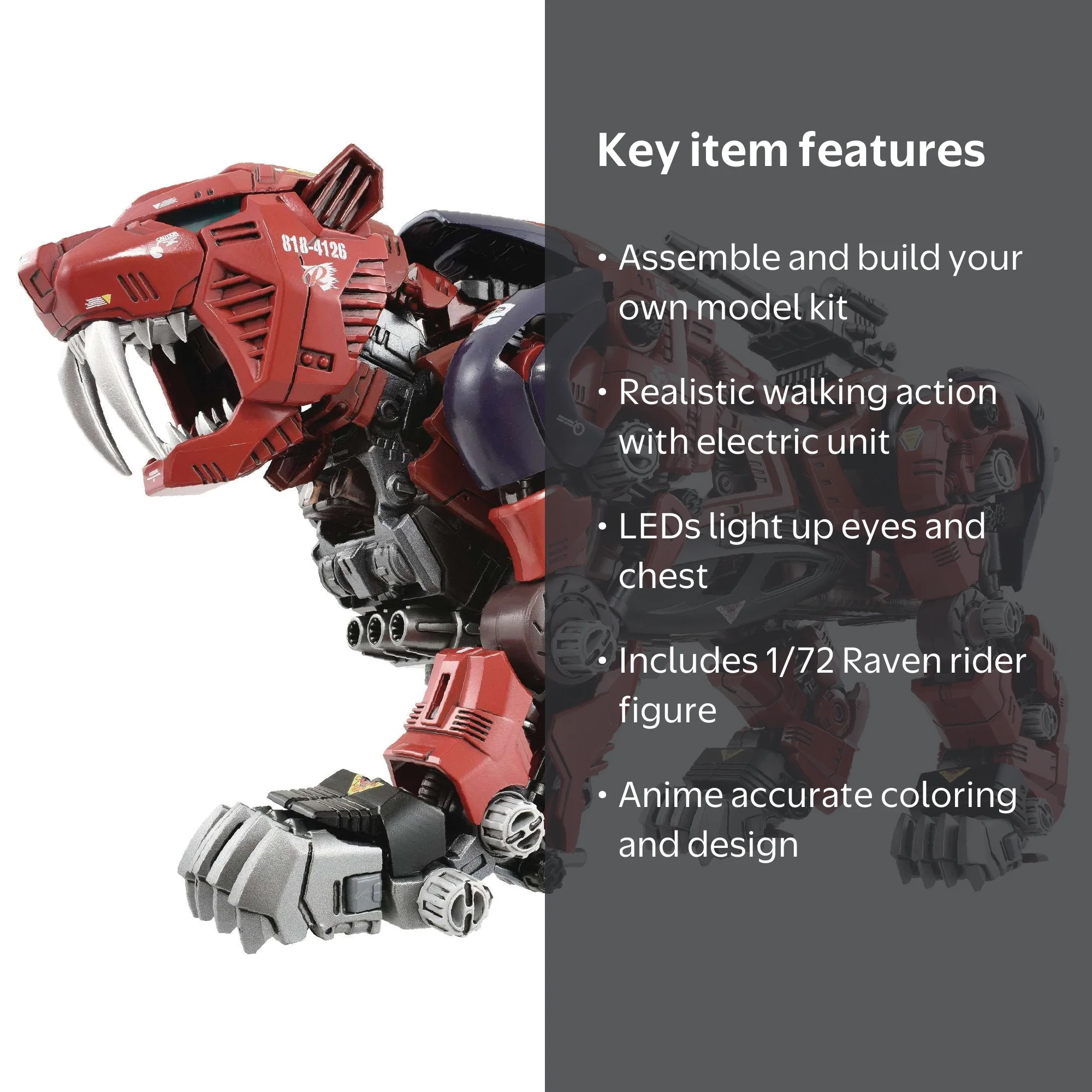 Kotobukiya Zoids AZ-05 Saber Tiger Plastic Model Kit Takara Tomy