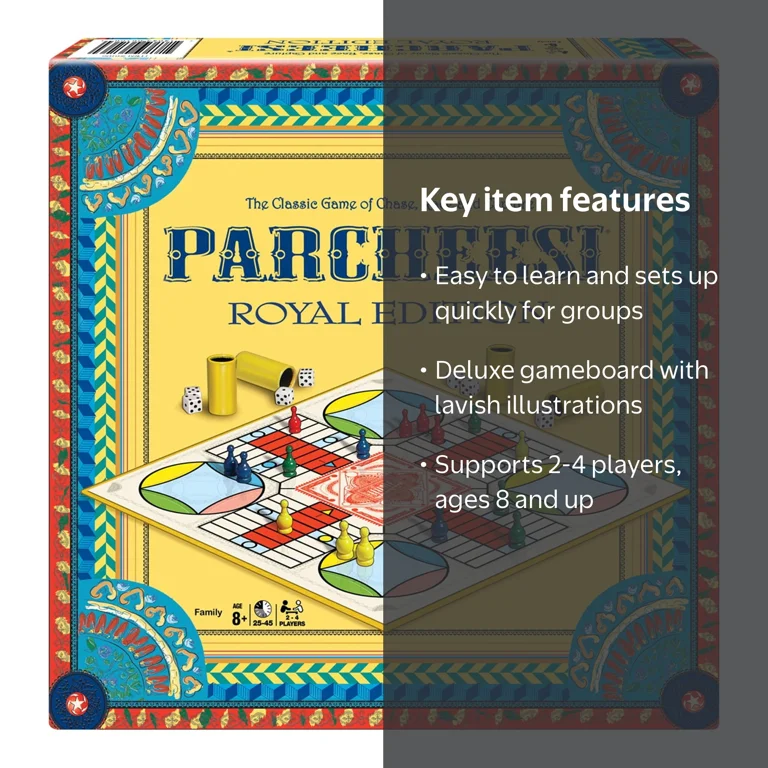 Winning Moves Games - Popular Parcheesi Royal Edition Board Game Winning Moves Games - Popular Parcheesi Royal Edition Board Game