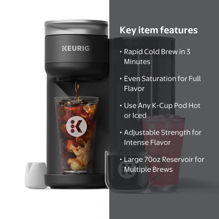 コーヒー Keurig K-CUP Keurig K-Brew + Chill Iced or Hot Single-Serve K-Cup Coffee Maker