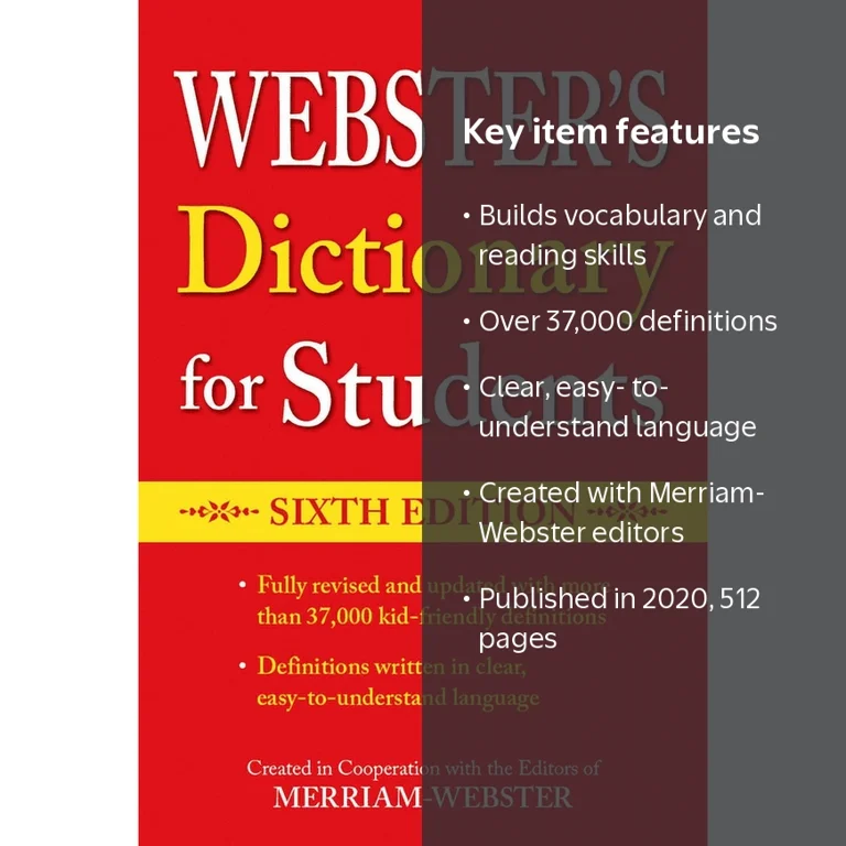 Webster's Elementary School Dictionary for Students, Sixth Edition