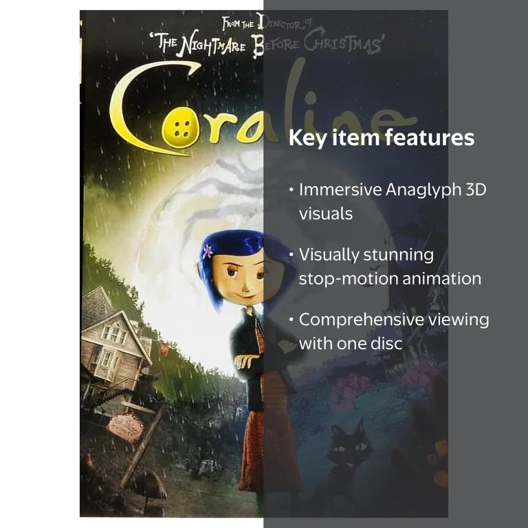 Universal Pictures, Coraline, Single-Disc Edition with Anaglyph 3D
