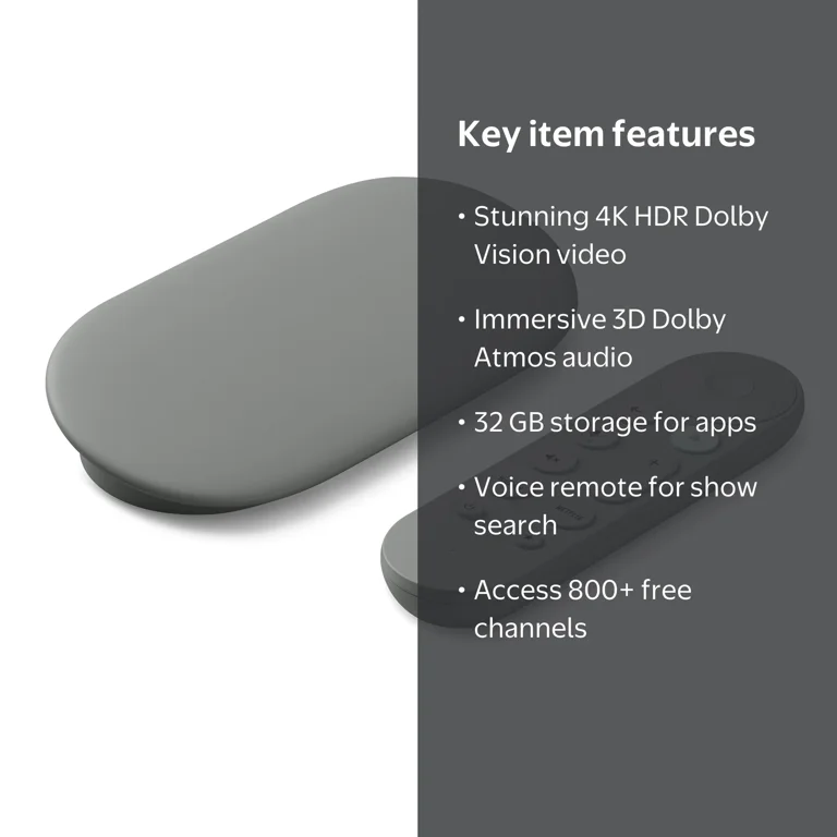 Google TV Streamer 4K Haze, HDR, Dolby Vision, 32 GB Storage