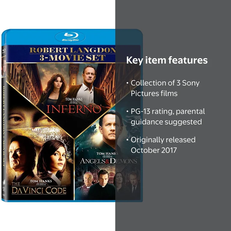 Sony Pictures: Robert Langdon 3-Movie Set - Inferno, Da Vinci Code