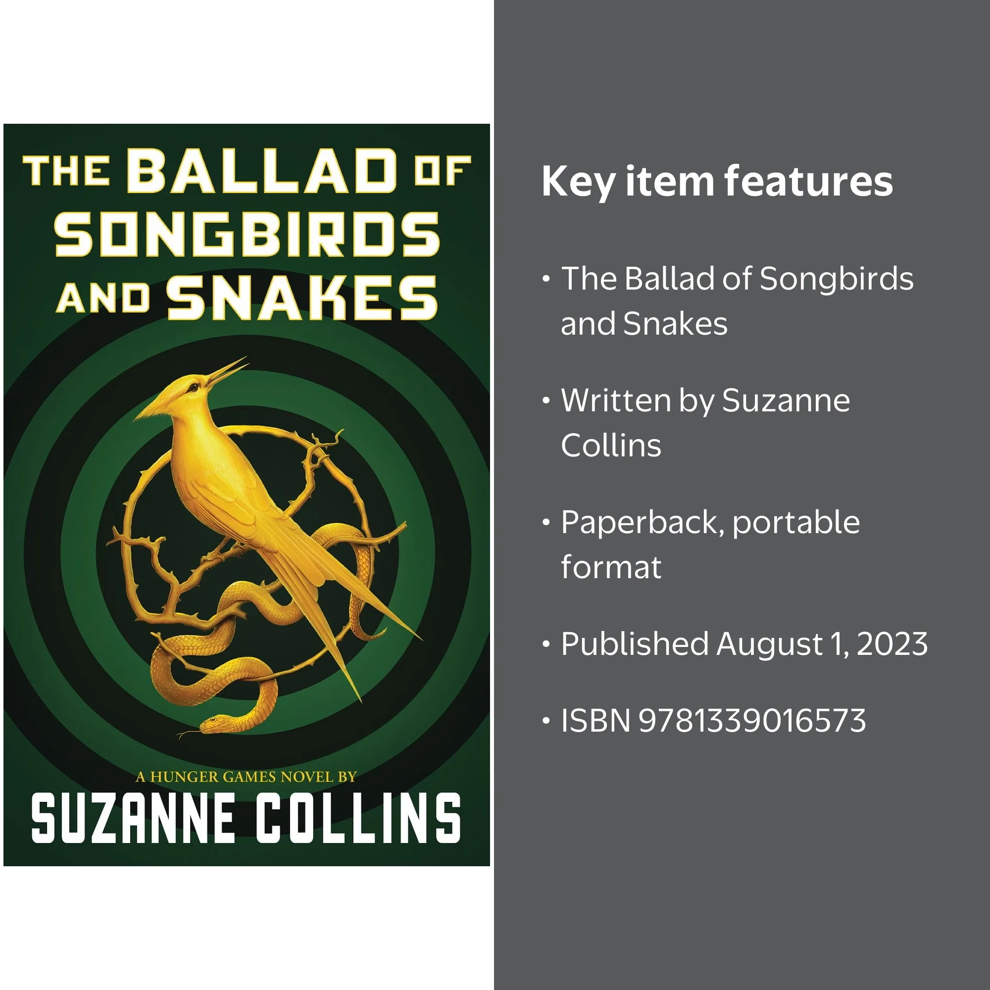 Suzanne Collins The Ballad of Songbirds and Snakes Paperback
