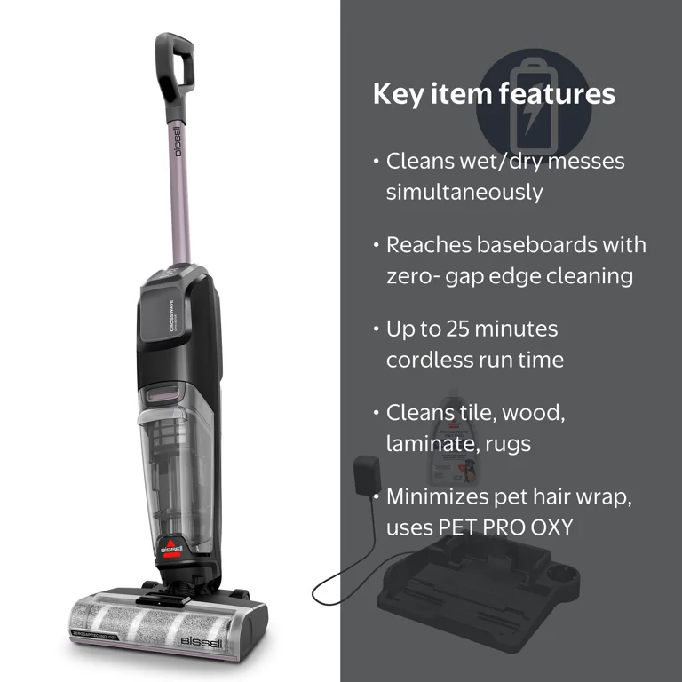 BISSELL CrossWave OmniEdge Cordless Wet Dry Vacuum for Tile and