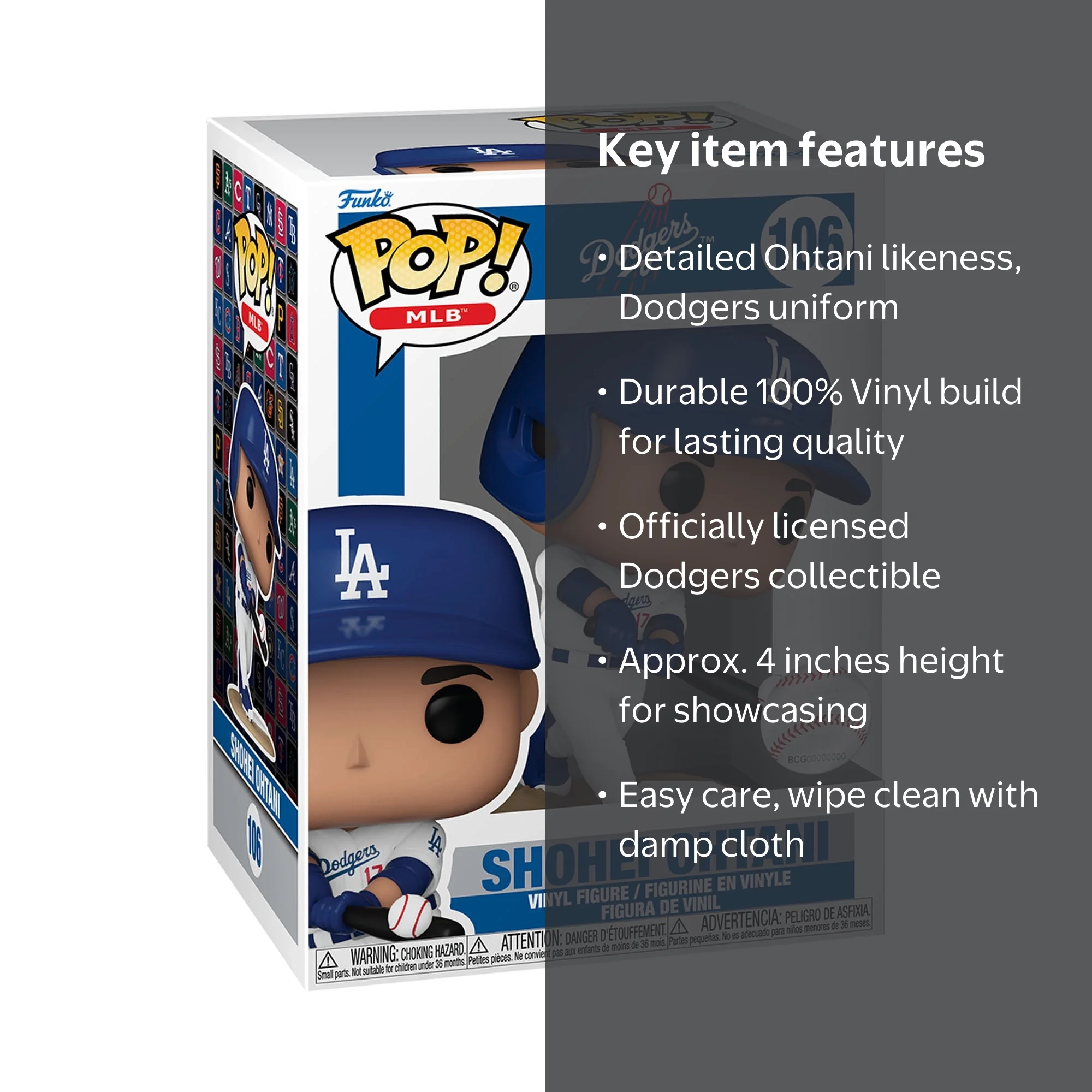 Funko, Vinyl Figure, Los Angeles Dodgers, Shohei Ohtani - Walmart.com