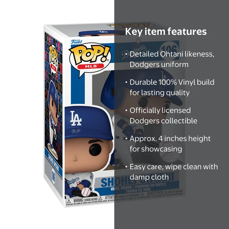 Funko Shohei Ohtani Los Angeles Dodgers Vinyl Figure - Walmart.com