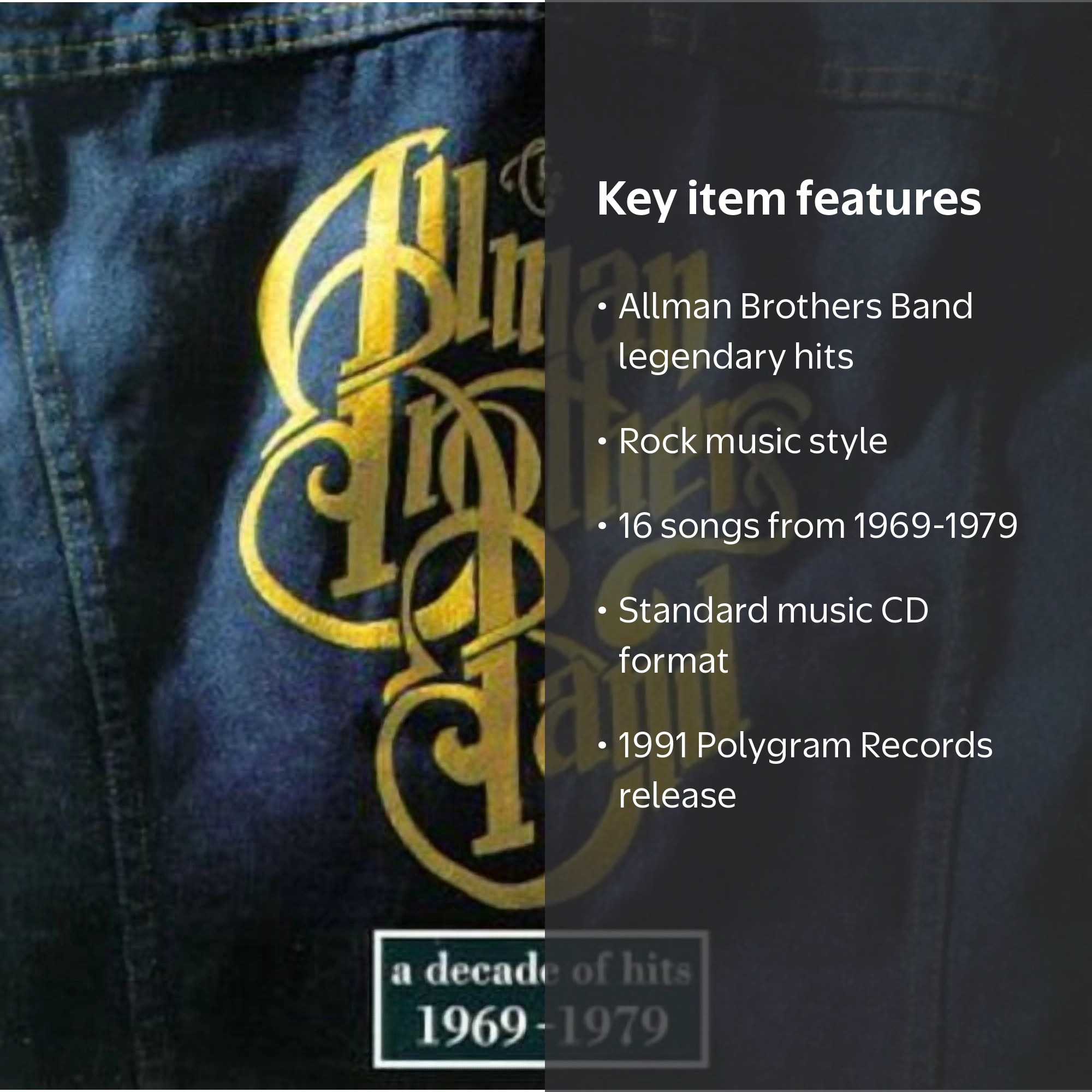 The Allman Brothers Band - Decade of Hits 1969-79 - Music