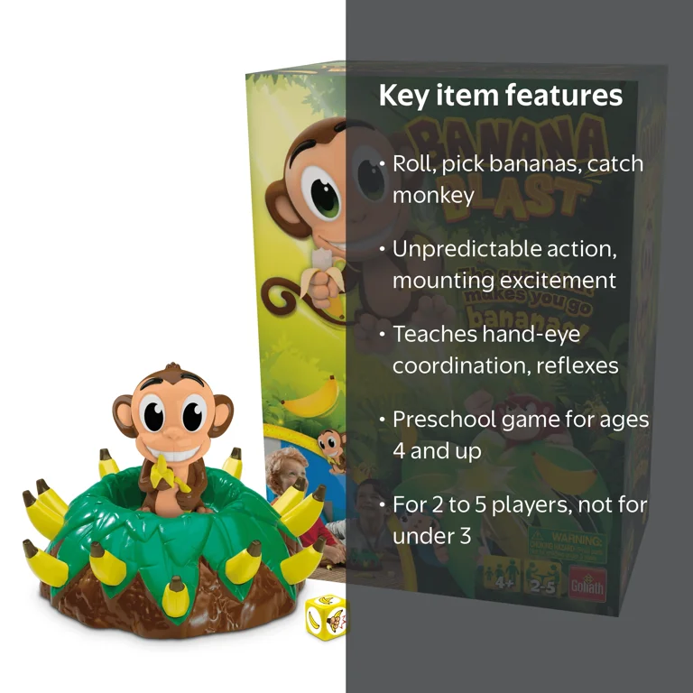 Goliath Games - Banana Blast Board Game for Kids, Fun Hand-Eye