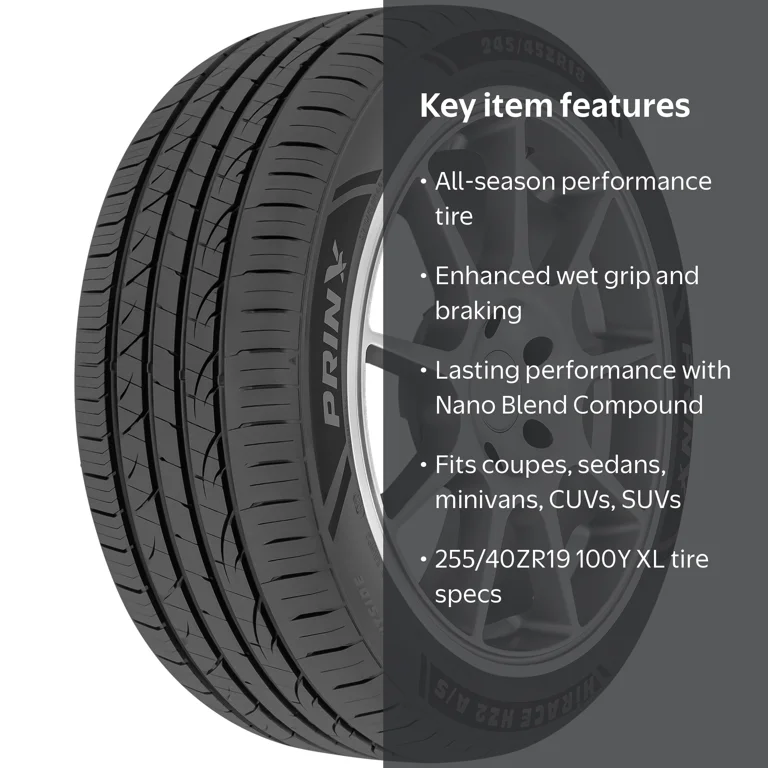 PRINX HIRACE HZ2 AS 255/40ZR19 XL All Season Performance Tires for