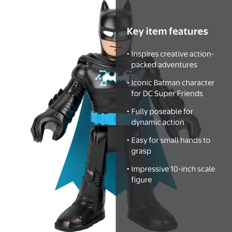 Fisher-Price Imaginext DC Super Friends Batman XL, 10-Inch