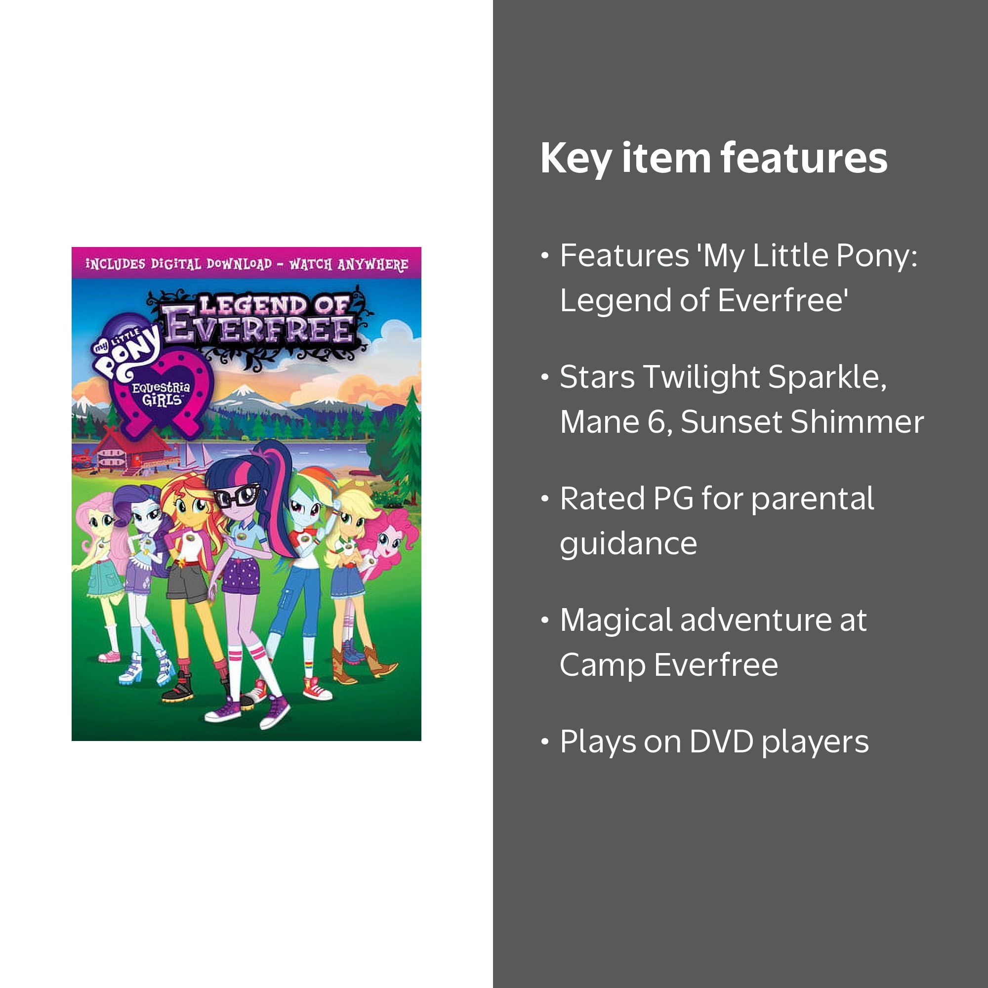 My Little Pony Equestria Girls: The Legend of Everfree (DVD