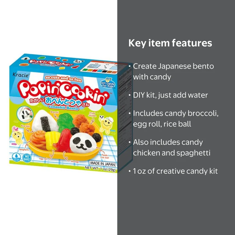 Kracie Popin Cookin DIY Candy Kit, Creative Dessert Play Food
