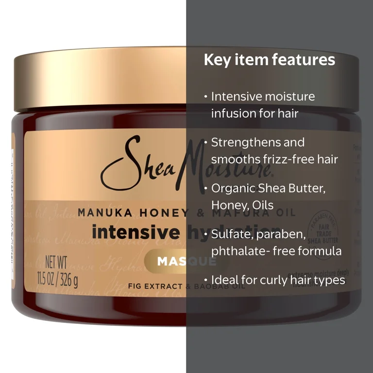 SheaMoisture Intensive Hydration Hair Masque, Deep Conditioning