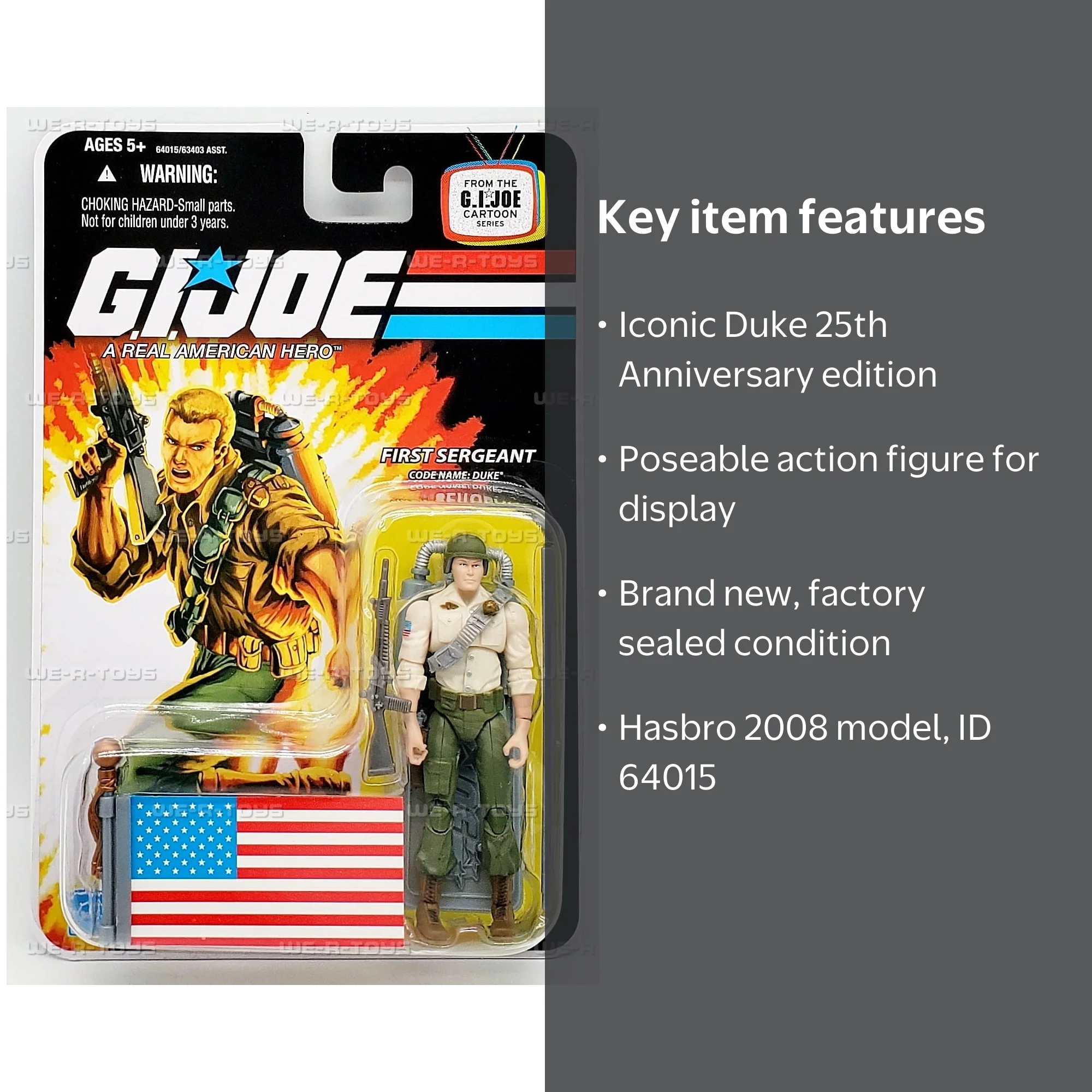 G.I. Joe 25th Anniversary First Sergeant Duke Action Figure 2008