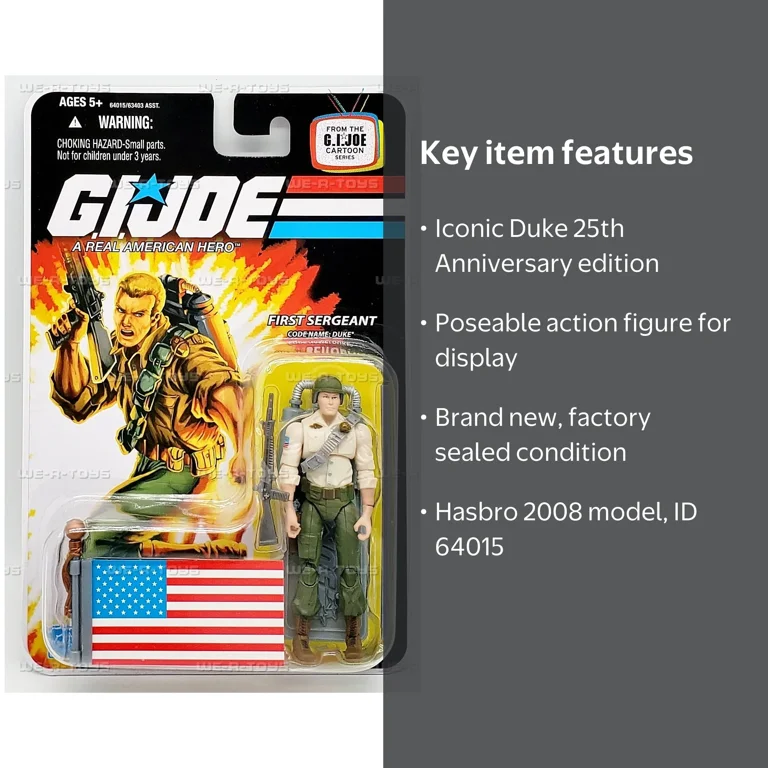 G.I. Joe 25th Anniversary First Sergeant Duke Action Figure 2008