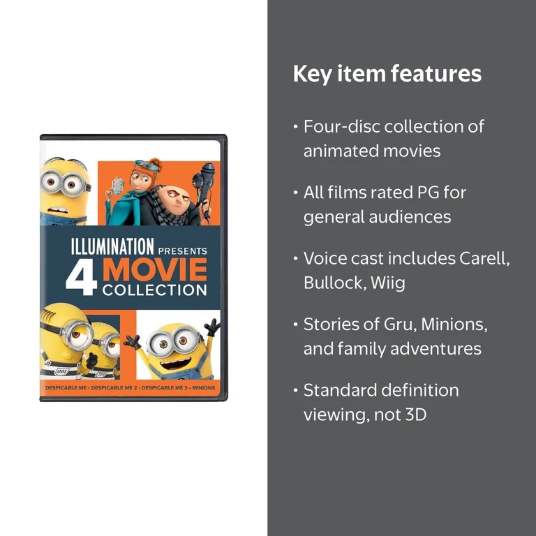 SDS Movie Collection, 4 Movie Set DVD, Despicable Me & More