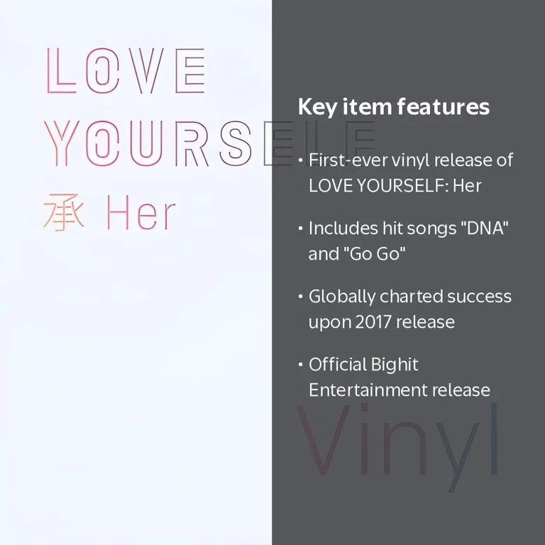 Bighit Entertainment, Vinyl, LOVE YOURSELF: HER, Music