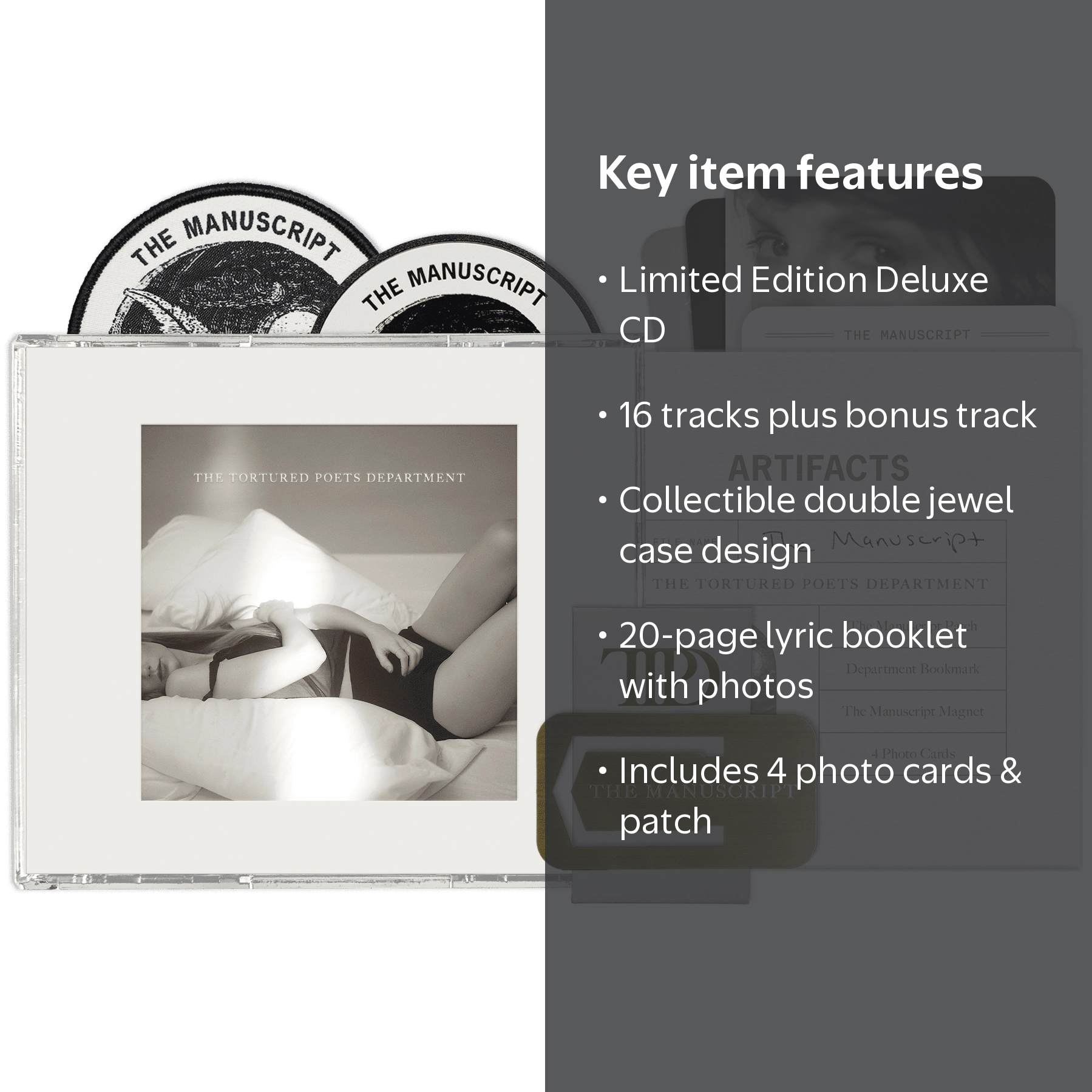 Taylor Swift Tortured Poets Deluxe CD Collector's Edition
