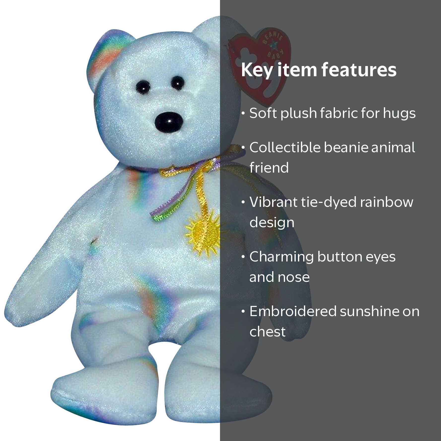 Ty Beanie Babies Collection: Cheery the Bear Stuffed Toy, Perfect