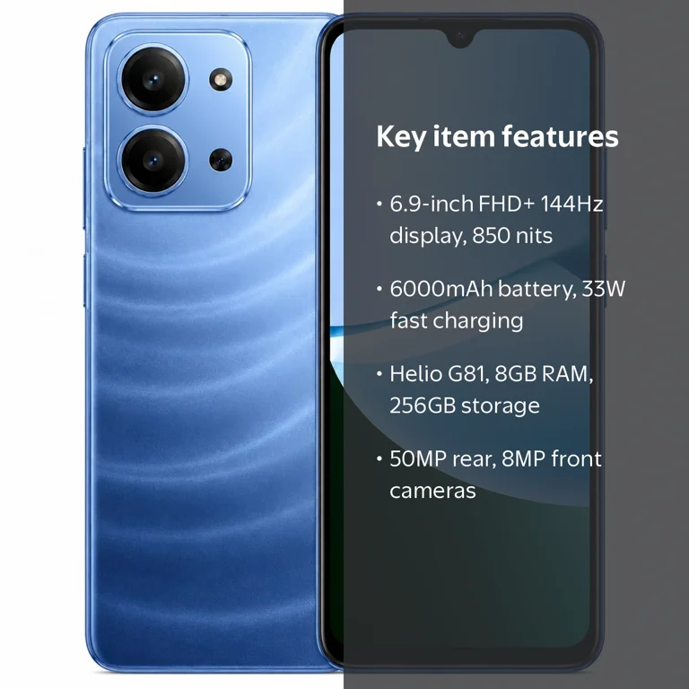 XIAOMI Redmi 15C 4G 256GB ROM 8GB RAM Dual SIM GSM Unlocked - Blue