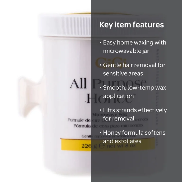 GiGi, All Purpose Honee Microwave Hair Removal Wax - Walmart.com