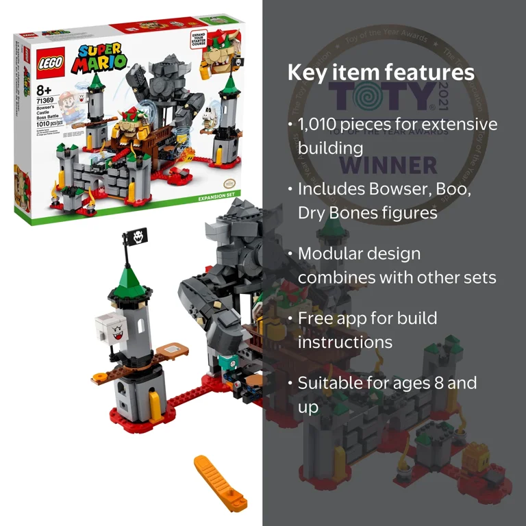LEGO, Bowser's Castle Boss Battle Expansion Set, 71369, 1010