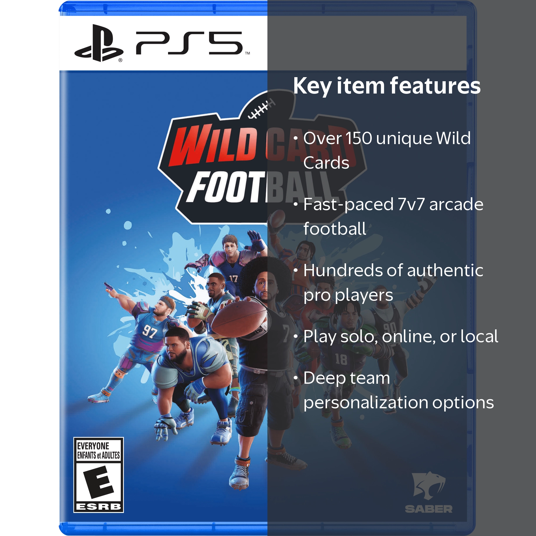 Plaion, Wild Card Football, PlayStation 5, Arcade-style 7v7 game