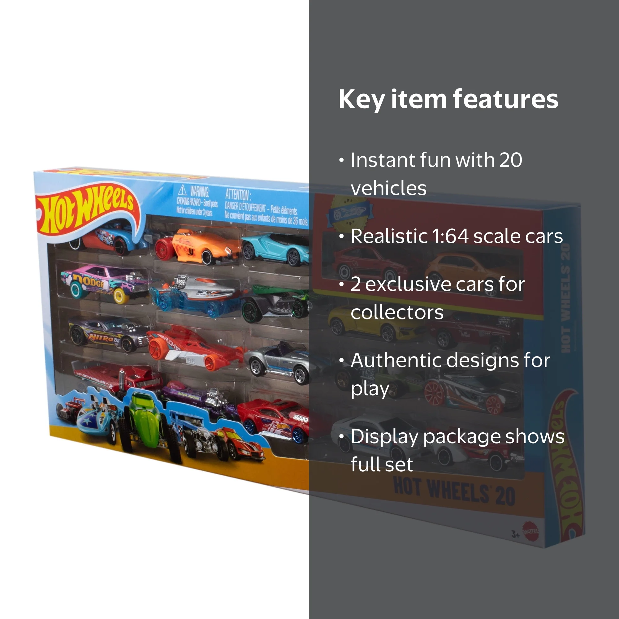 Hot Wheels Delivery 20-Car Set　ホットウィール Hot Wheels Realistic 20-Car Collector Gift Pack, Cool Toy Sets