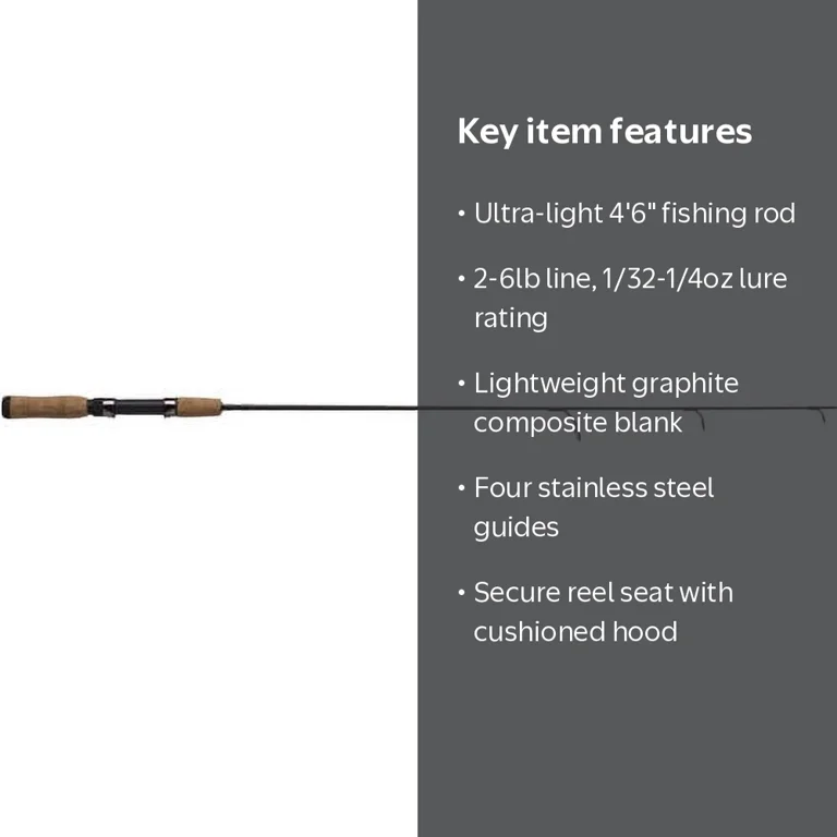 Shakespeare Micro Series Spinning Rod, 4'6