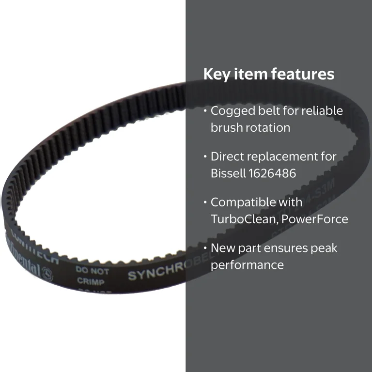 BISSELL Cogged Brush Belt, Compatible with TurboClean DualPro Pet