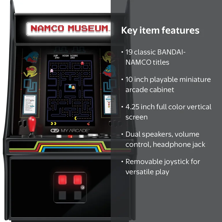 My Arcade, NAMCO Museum Mini Player, Retro Arcade Game Machine