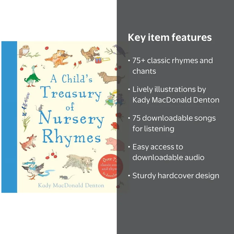 A Child's Treasury of Nursery Rhymes, (Hardcover) - Walmart.com