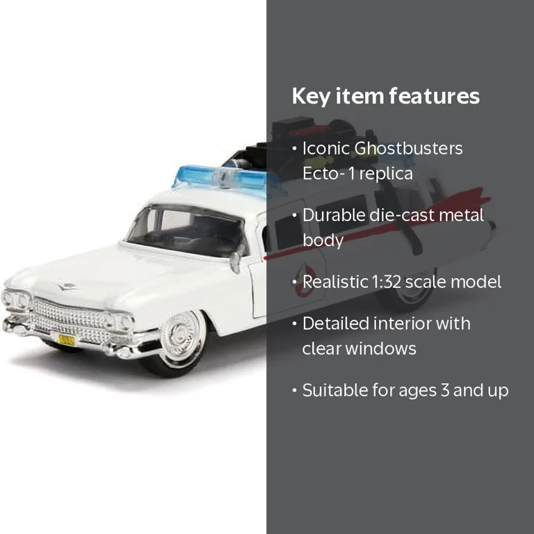 John Deere, Ghostbusters - Ecto-1, 1:32 Model with Die Cast Body