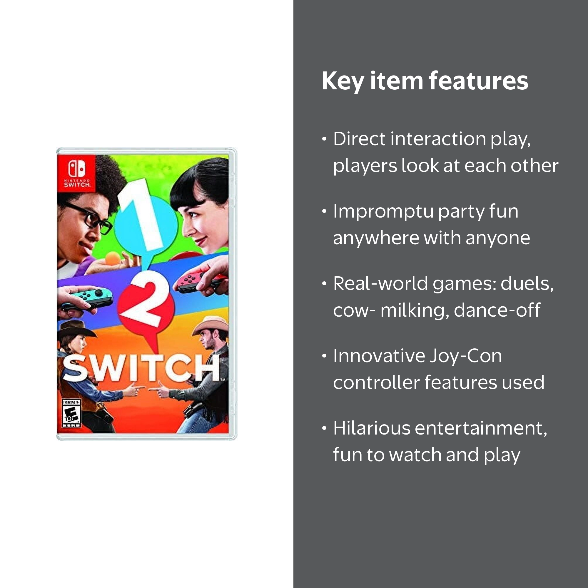 Nintendo, 1-2 Switch, Physical Nintendo Switch Music Party Game