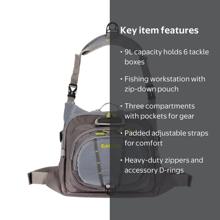 chest tackle box QulayQualy Fly Fishing Pack for Men- Fishing Pack inch rig is equipped with a 3.5 x 5.25 waterproof Velcro standard fly box Allen Boulder Creek Fly Fishing