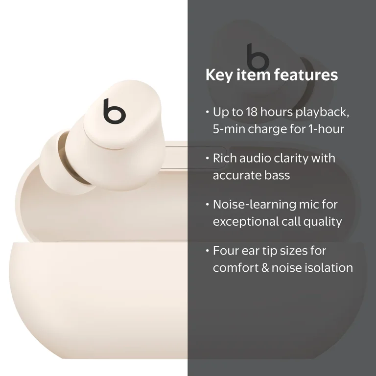 Beats Solo Buds Bluetooth Earbuds- Ivory - Walmart.com