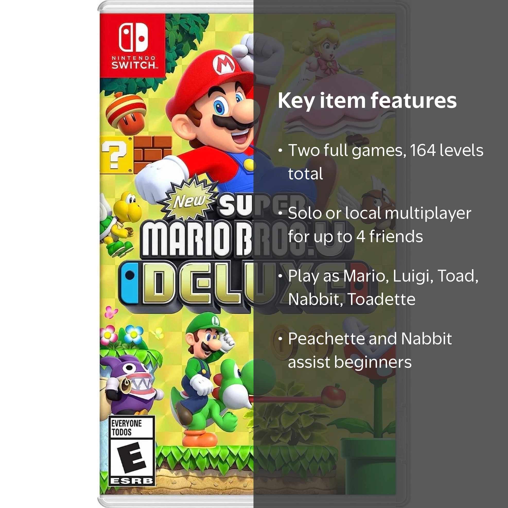 Nintendo, New Super Mario Bros. U Deluxe, Platformer, Action and