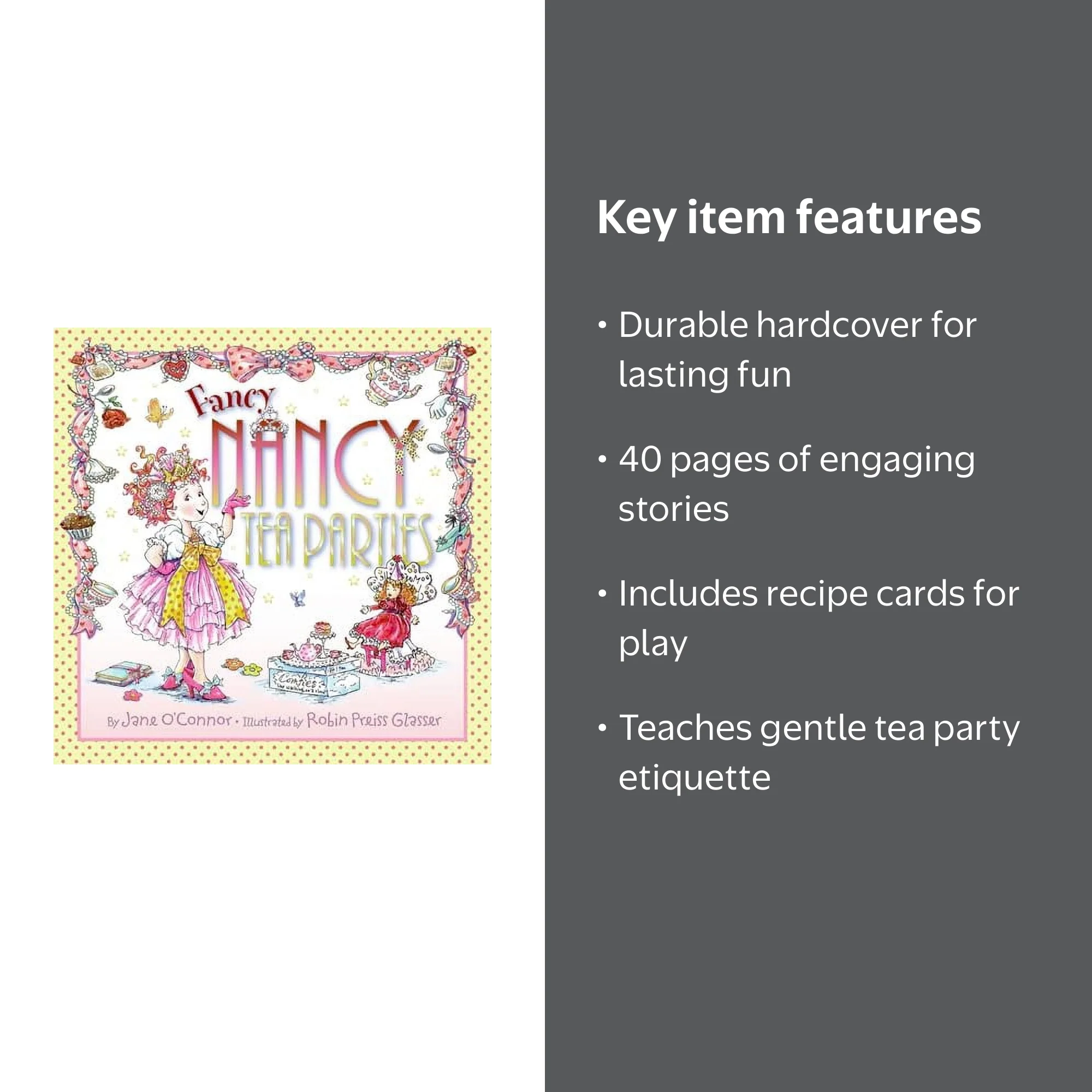 Fancy Nancy: Tea Parties Hardcover Book by HarperCollins - Walmart.com