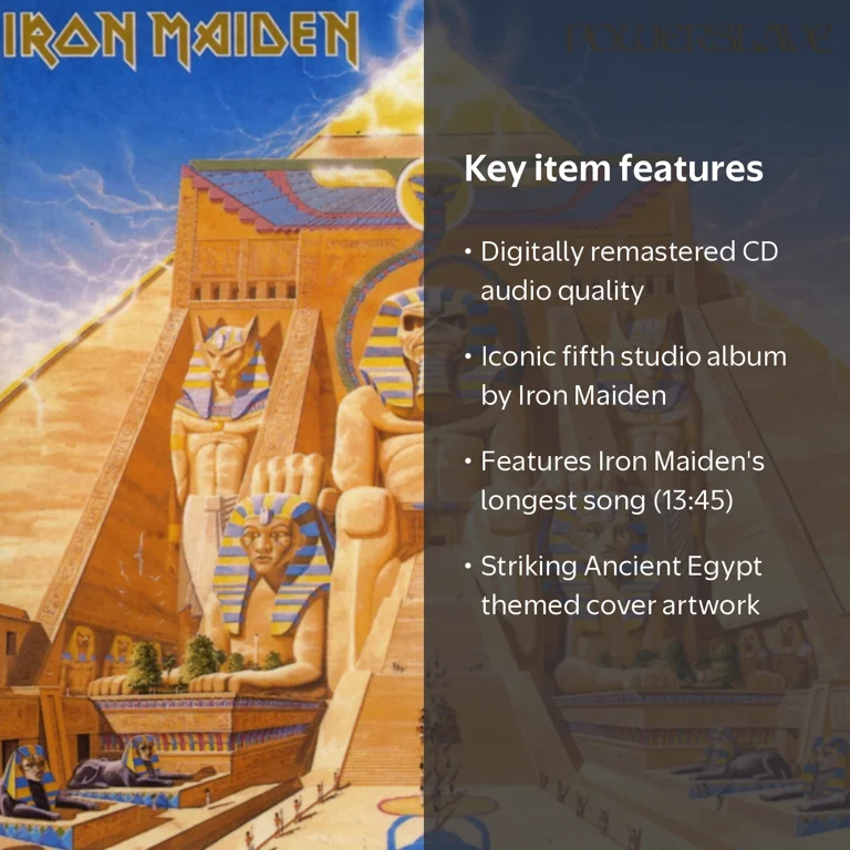 IRON MAIDEN / POWERSLAVE 帯有 Iron Maiden - Powerslave - Music & Performance - CD - Walmart.com