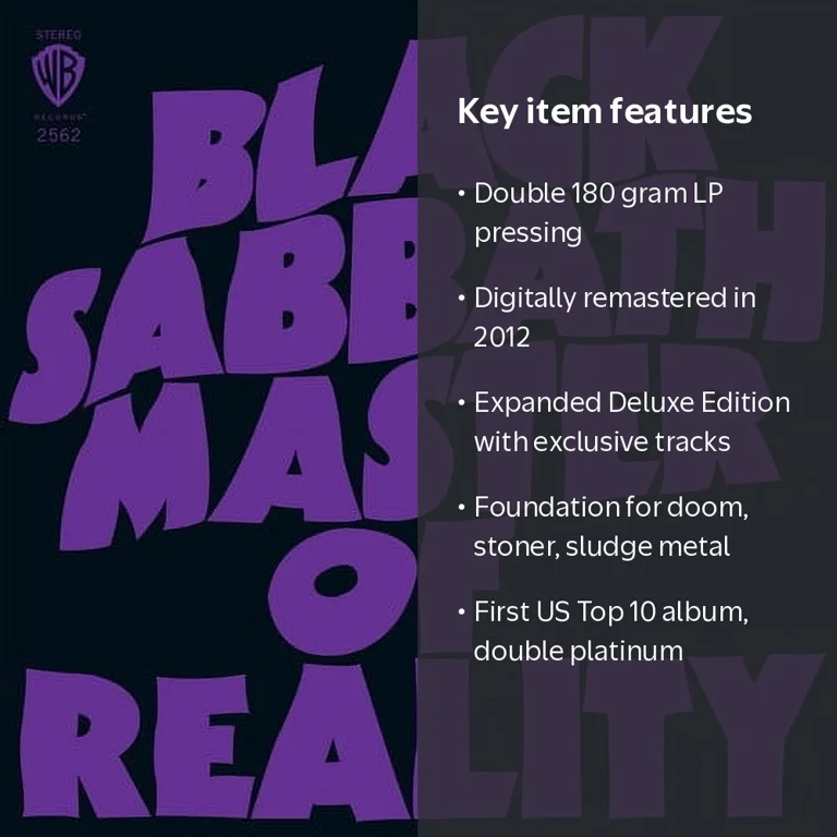 Black Sabbath - Master Of Reality - Music & Performance - Vinyl