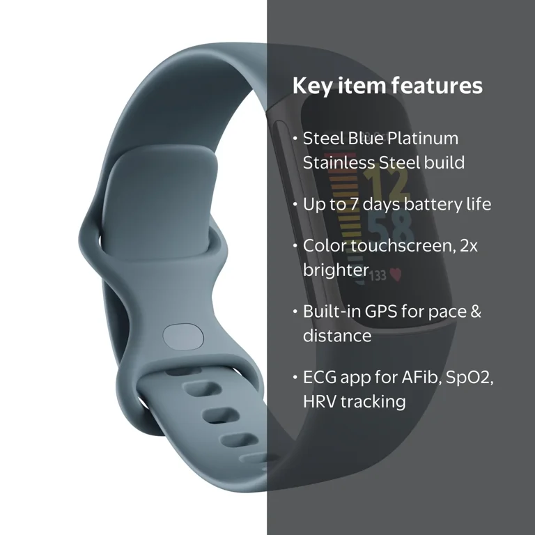 Fitbit Charge 5 Wireless Activity & Heart Rate Fitness Tracker