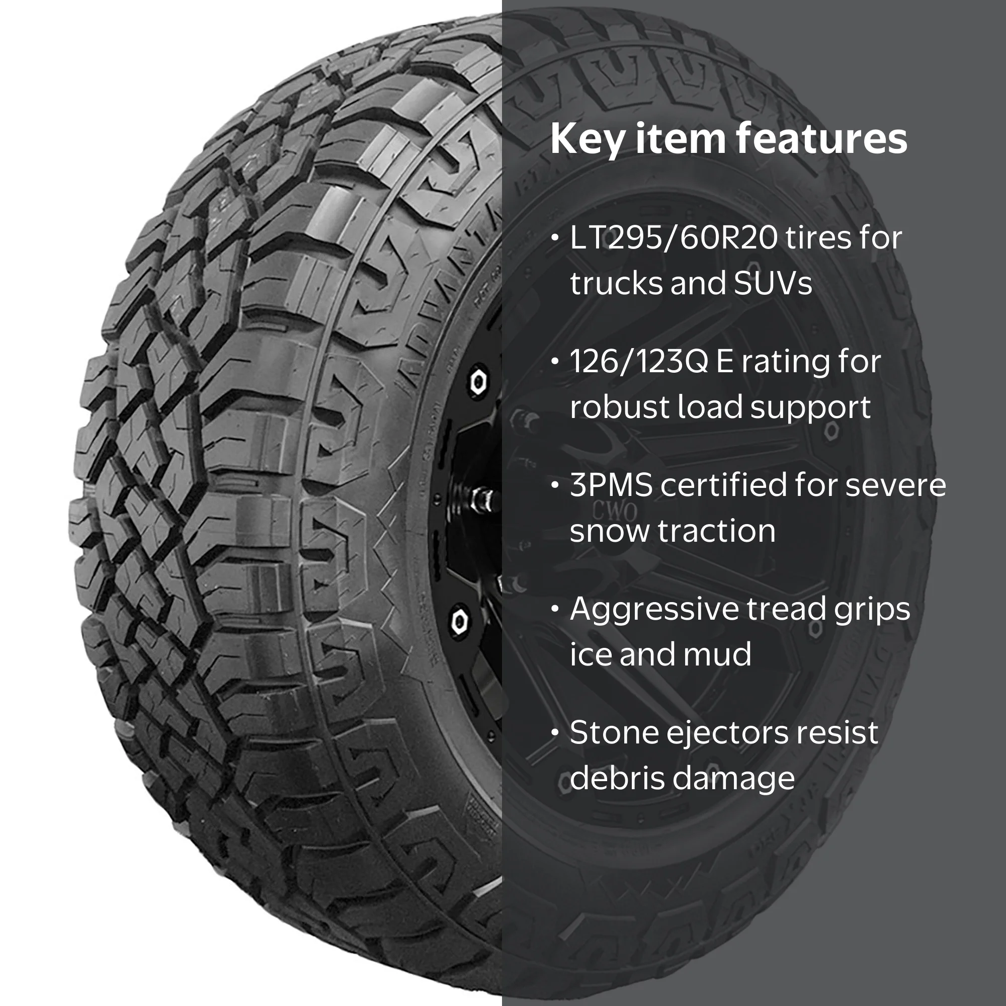 Advanta RTX-850 Rugged Terrain LT295/60R20 126/123Q E Light Truck