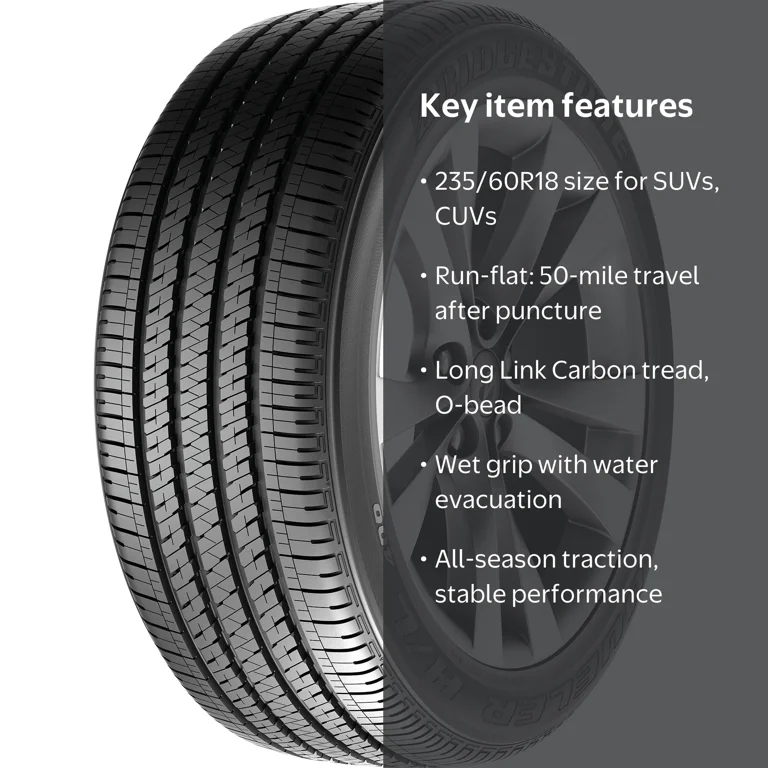 Bridgestone, Dueler H L 400 All Season Tire, 235/60R18, Black