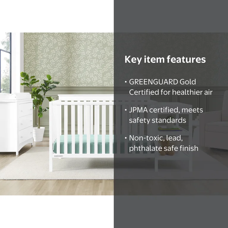 Delta Children Ellie 5-in-1 Convertible Crib and Changer
