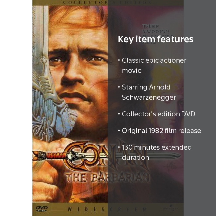 Conan the Barbarian Collector's Edition DVD, Arnold Schwarzenegger