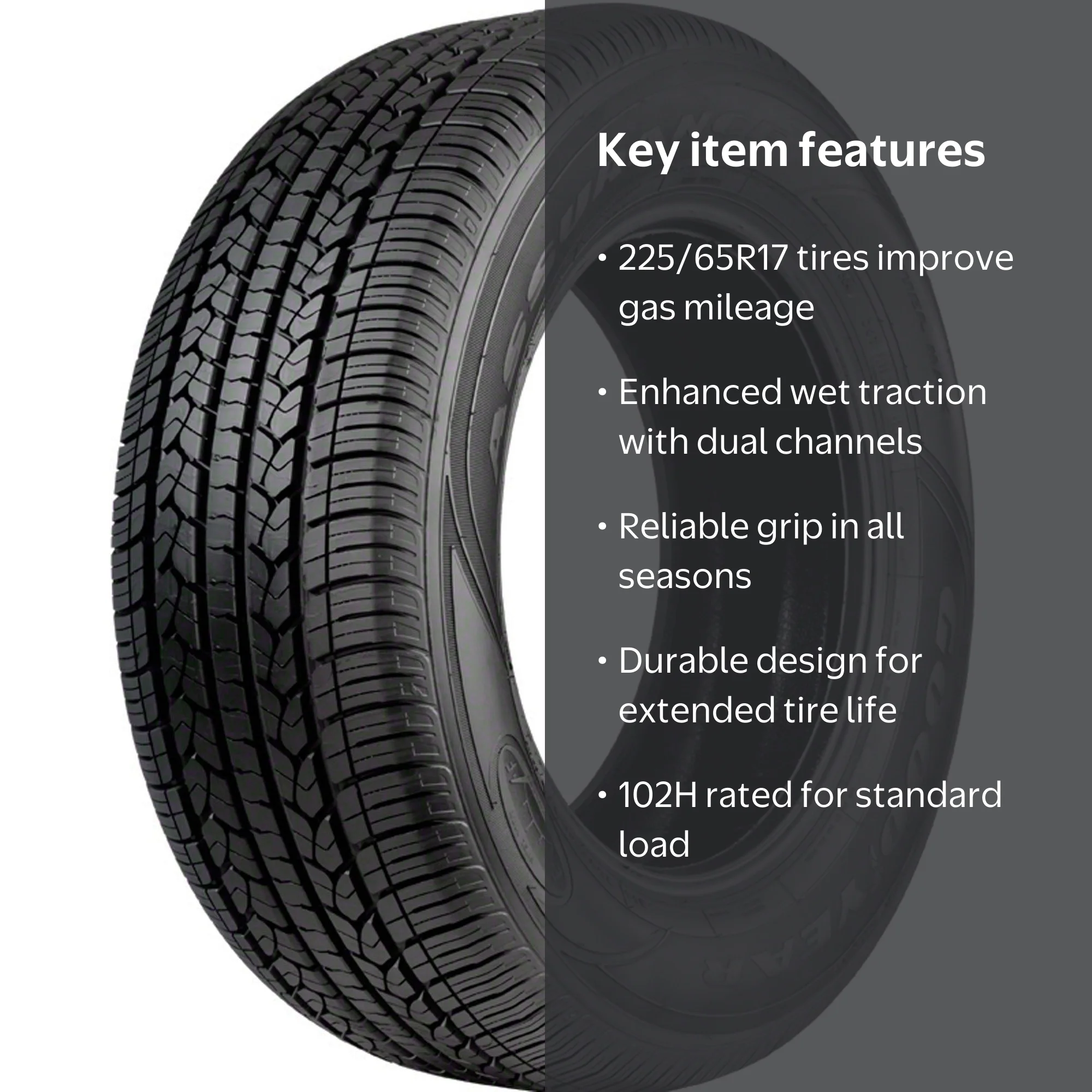 Goodyear Assurance CS Fuel Max All Season 225/65R17 102H SUV Tire
