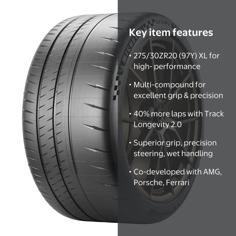 Michelin Pilot Sport Cup 2 R ZP RFT 275/30ZR20 (97Y) XL Tire