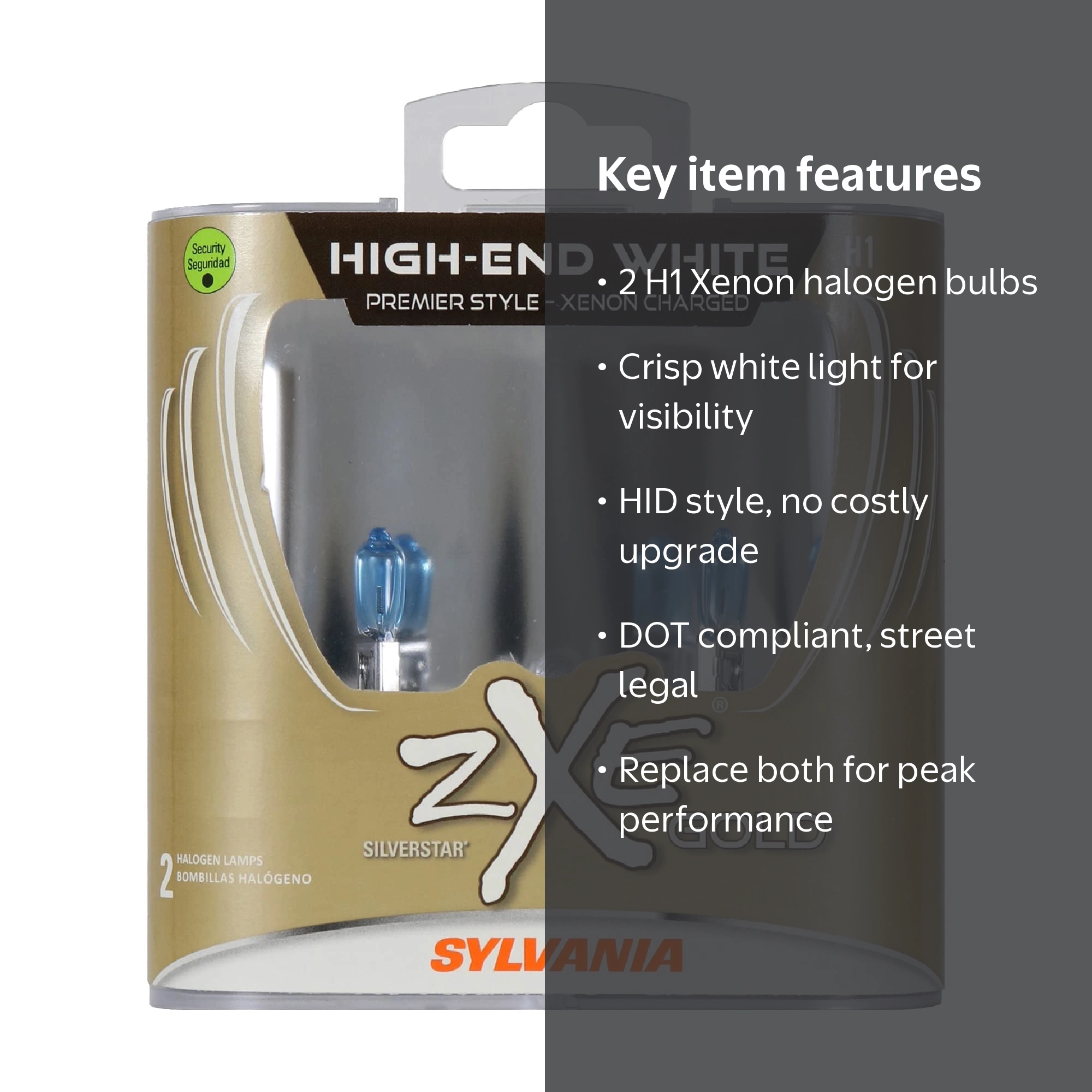 SYLVANIA - H1 SilverStar zXe GOLD High Performance Halogen